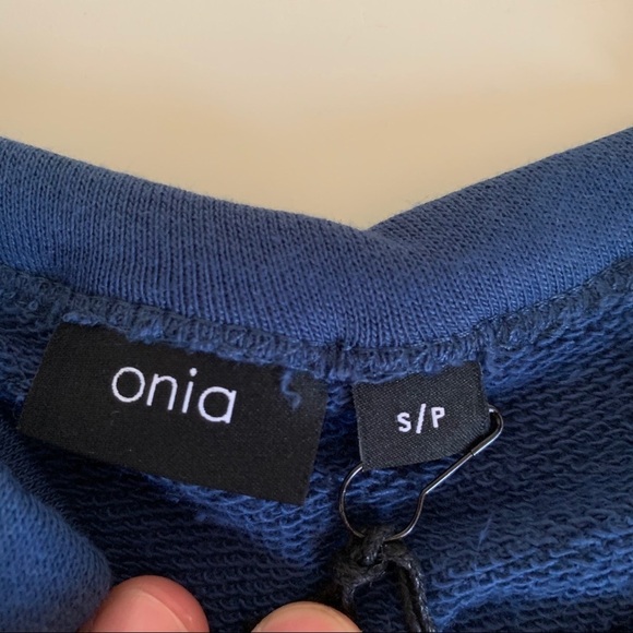 Onia Dave Raglan Crewneck Sweatshirt Men’s Size Small New - Picture 9 of 10